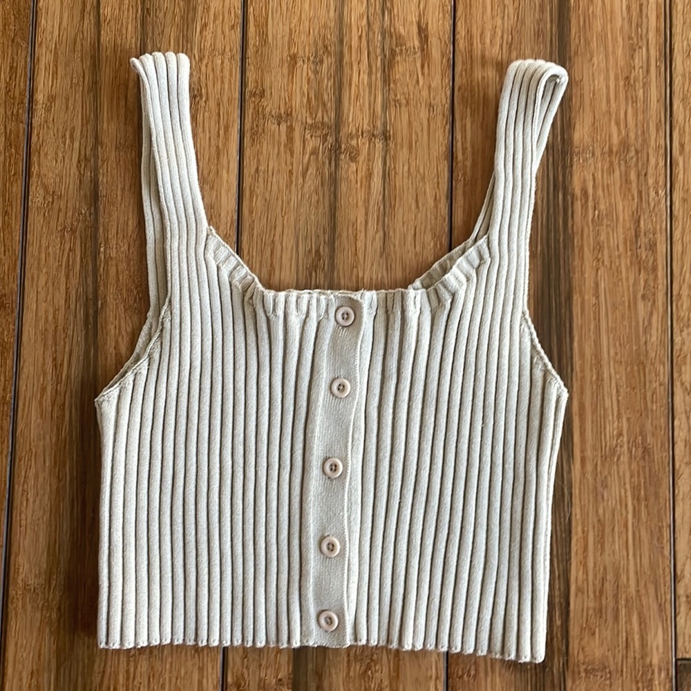 Forever 21 Ribbed Crop Tank